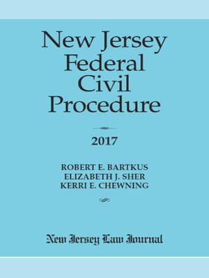 cover image of New Jersey Federal Civil Procedure